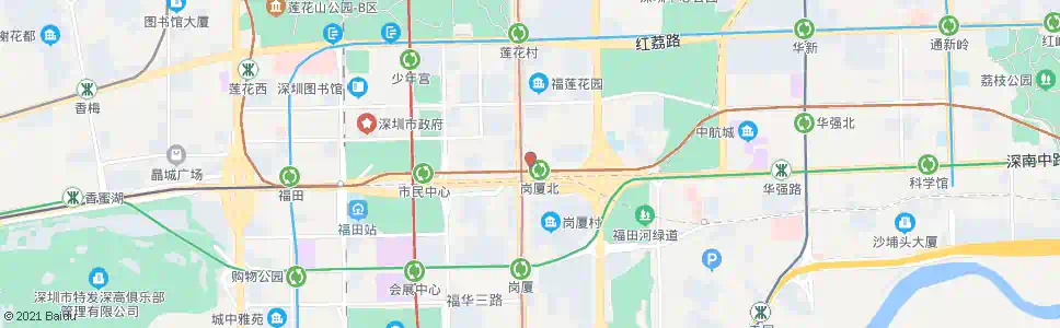 深圳岗厦北站_公交站地图_深圳公交_妙搜公交查询2025