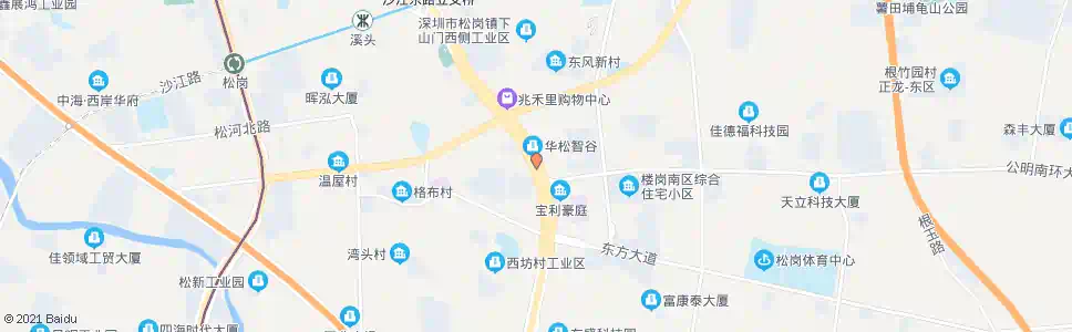 深圳松岗街道办_公交站地图_深圳公交_妙搜公交查询2025