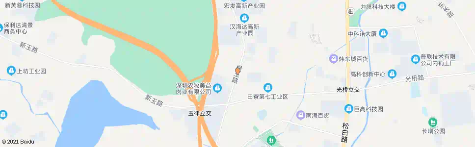 深圳美益肉联厂_公交站地图_深圳公交_妙搜公交查询2025