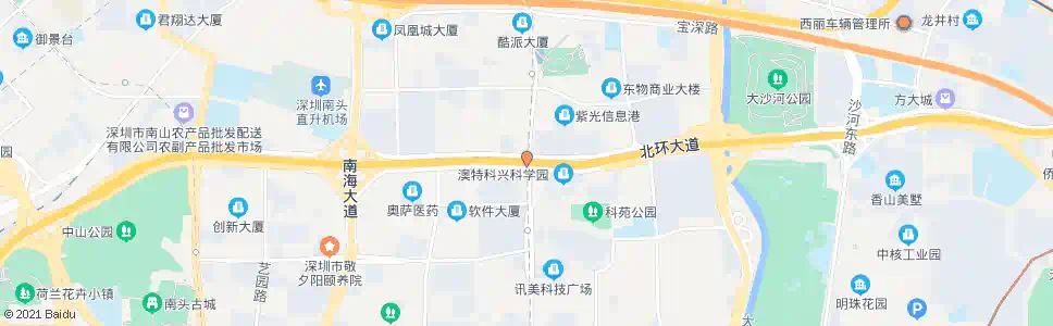深圳北环科苑立交_公交站地图_深圳公交_妙搜公交查询2025