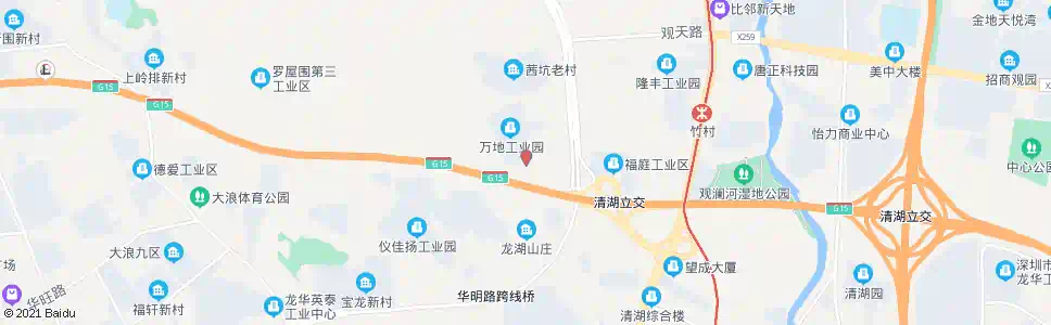 深圳茜坑老村总站_公交站地图_深圳公交_妙搜公交查询2025