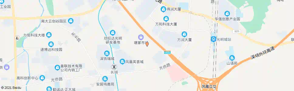 深圳花塘村路口_公交站地图_深圳公交_妙搜公交查询2025