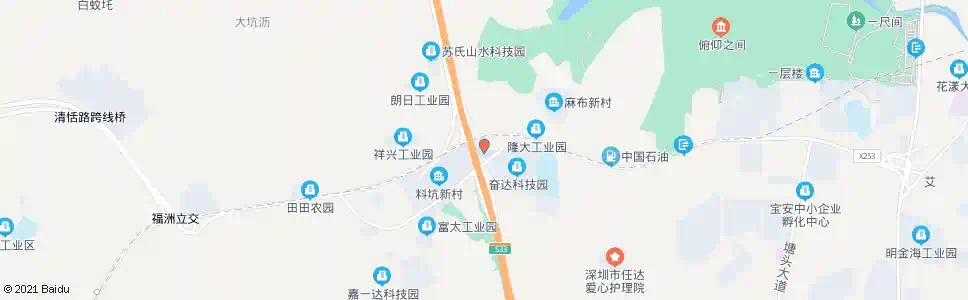 深圳料坑小学_公交站地图_深圳公交_妙搜公交查询2025