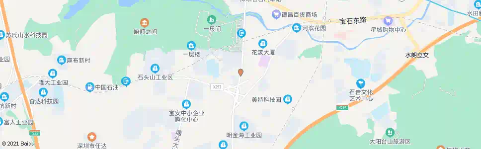 深圳石岩新村南_公交站地图_深圳公交_妙搜公交查询2025