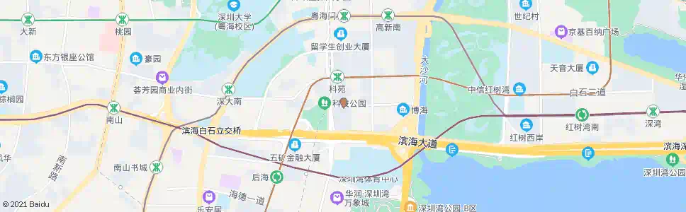 深圳高新南十一道_公交站地图_深圳公交_妙搜公交查询2025