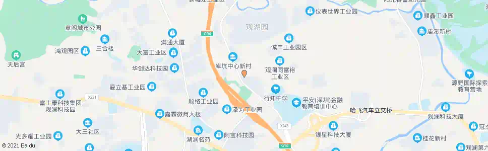 深圳库新路中_公交站地图_深圳公交_妙搜公交查询2025