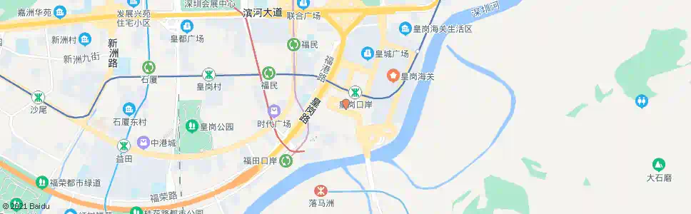 深圳皇岗口岸总站_公交站地图_深圳公交_妙搜公交查询2025
