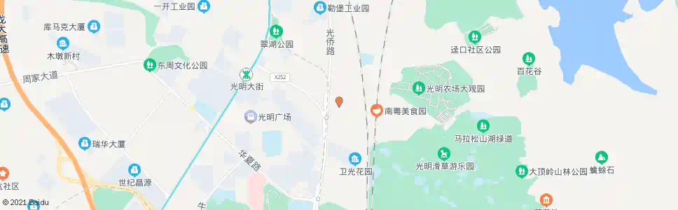 深圳滑草场路口_公交站地图_深圳公交_妙搜公交查询2025