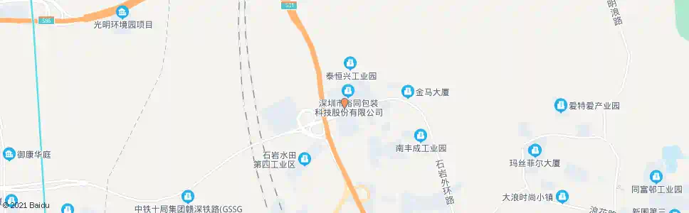 深圳裕同工业区_公交站地图_深圳公交_妙搜公交查询2025