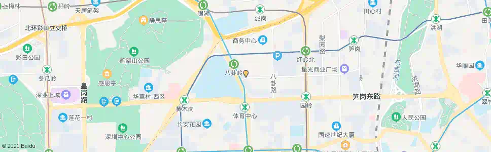 深圳八卦五街_公交站地图_深圳公交_妙搜公交查询2025