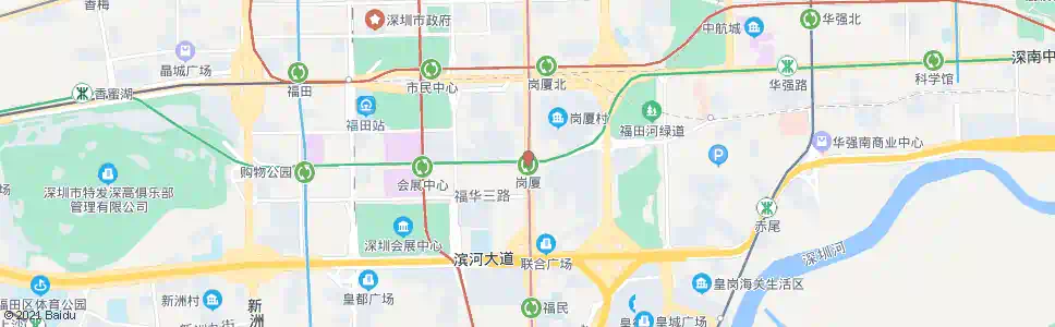 深圳岗厦_公交站地图_深圳公交_妙搜公交查询2025