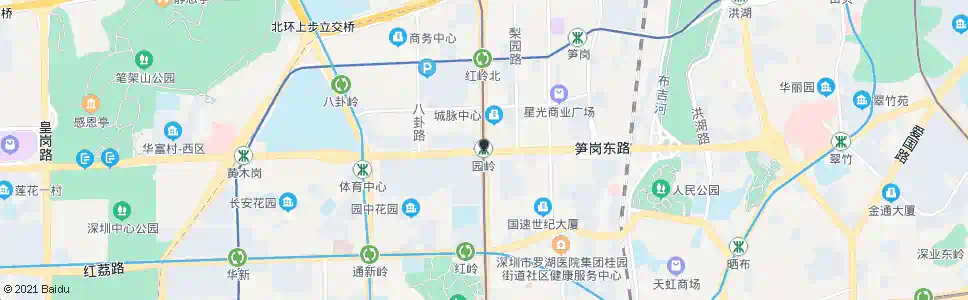深圳园岭地铁站_公交站地图_深圳公交_妙搜公交查询2025