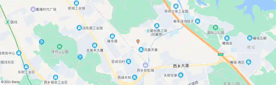 深圳凤凰岗村_公交站地图_深圳公交_妙搜公交查询2025