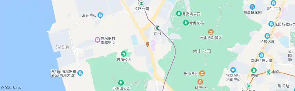 深圳月亮湾花园东_公交站地图_深圳公交_妙搜公交查询2025