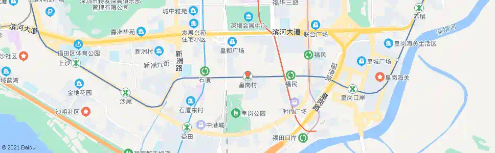 深圳皇岗村站_公交站地图_深圳公交_妙搜公交查询2025