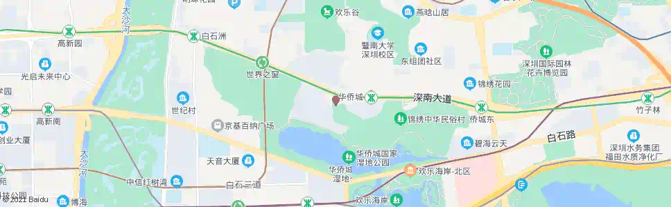 深圳何香凝美术馆_公交站地图_深圳公交_妙搜公交查询2025