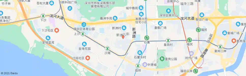 深圳新洲市场_公交站地图_深圳公交_妙搜公交查询2025