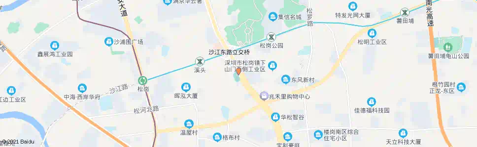 深圳松岗花果山_公交站地图_深圳公交_妙搜公交查询2025
