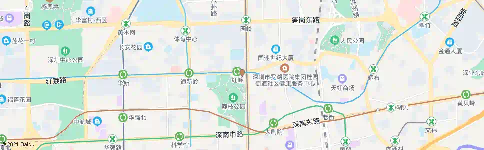 深圳红岭路口_公交站地图_深圳公交_妙搜公交查询2025