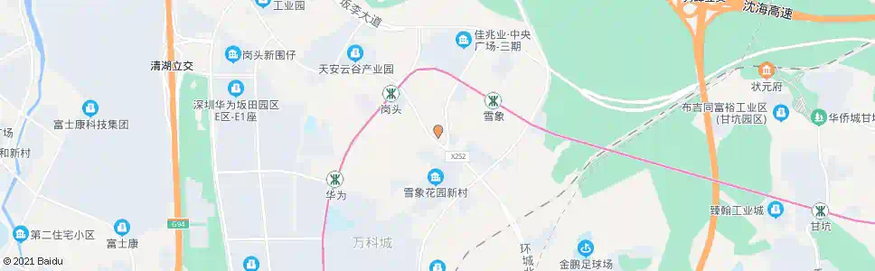 深圳坂田象角塘总站_公交站地图_深圳公交_妙搜公交查询2025