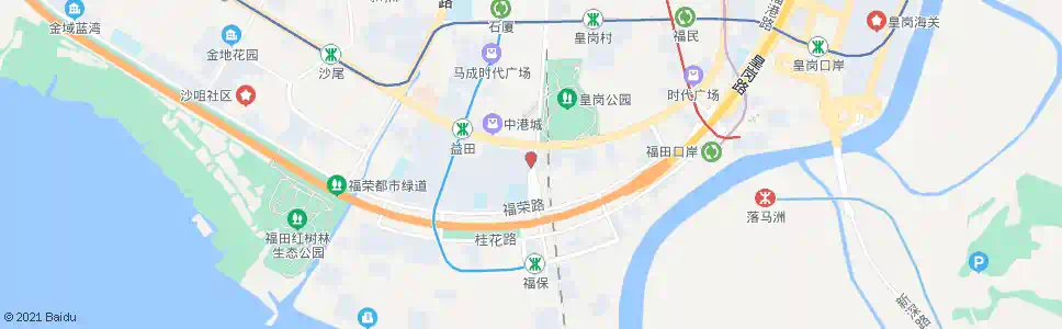 深圳益田花园西_公交站地图_深圳公交_妙搜公交查询2025