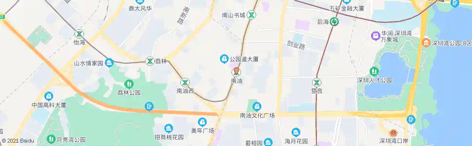 深圳南油大厦2_公交站地图_深圳公交_妙搜公交查询2025