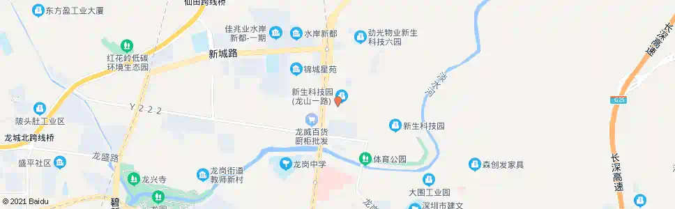 深圳龙山一路_公交站地图_深圳公交_妙搜公交查询2025