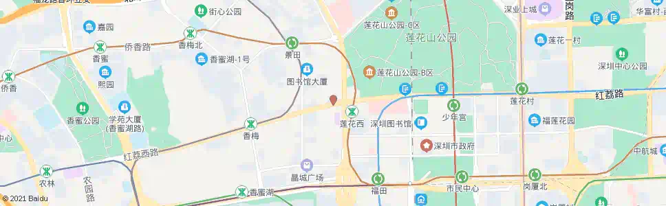 深圳红荔新洲路口_公交站地图_深圳公交_妙搜公交查询2025