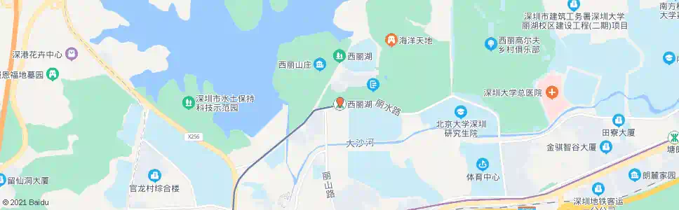 深圳西丽湖综合楼_公交站地图_深圳公交_妙搜公交查询2025