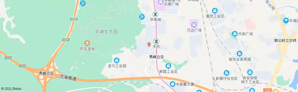 深圳上木古村委_公交站地图_深圳公交_妙搜公交查询2025