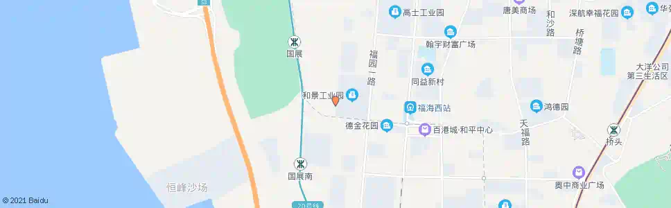 深圳和景工业区_公交站地图_深圳公交_妙搜公交查询2025