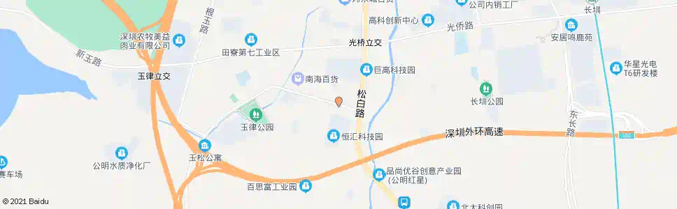 深圳玉律村口_公交站地图_深圳公交_妙搜公交查询2025
