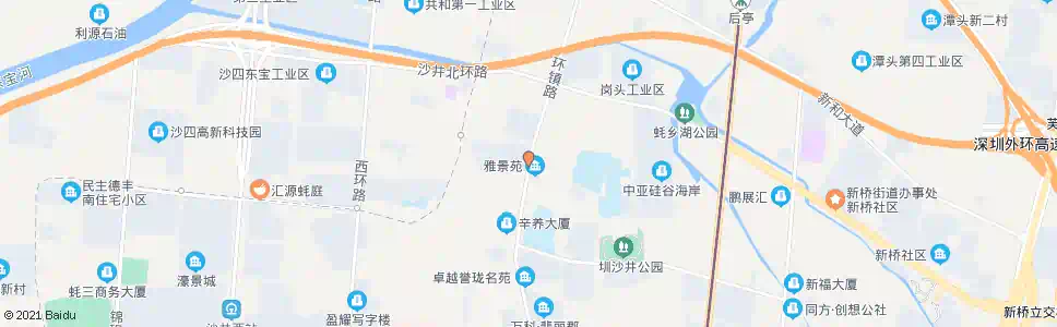 深圳衙边村_公交站地图_深圳公交_妙搜公交查询2025