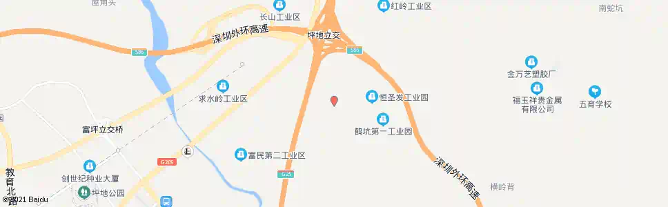 深圳学坑篮球场_公交站地图_深圳公交_妙搜公交查询2025