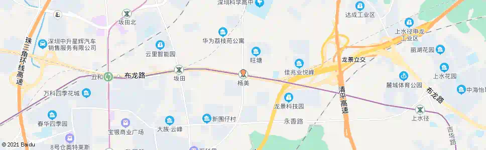 深圳杨美站_公交站地图_深圳公交_妙搜公交查询2025