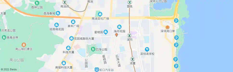 深圳半岛花园北_公交站地图_深圳公交_妙搜公交查询2025
