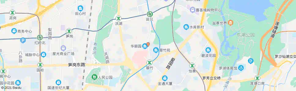 深圳翠竹万家_公交站地图_深圳公交_妙搜公交查询2025