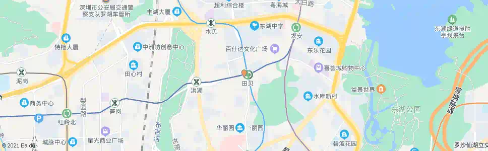 深圳田贝2_公交站地图_深圳公交_妙搜公交查询2025