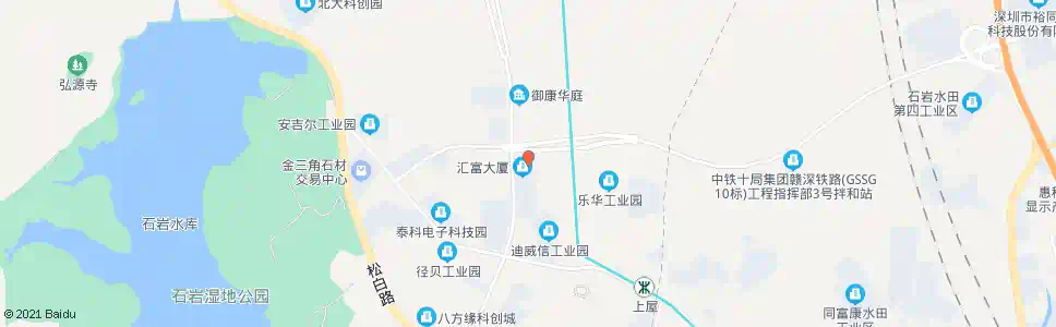 深圳石岩行政执法队_公交站地图_深圳公交_妙搜公交查询2025