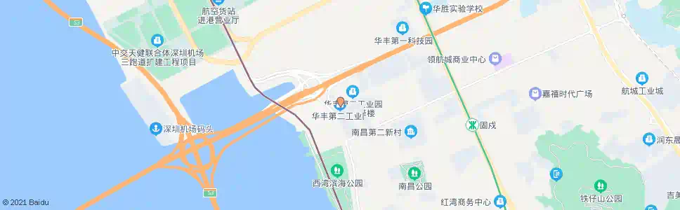 深圳华丰第二工业园_公交站地图_深圳公交_妙搜公交查询2025