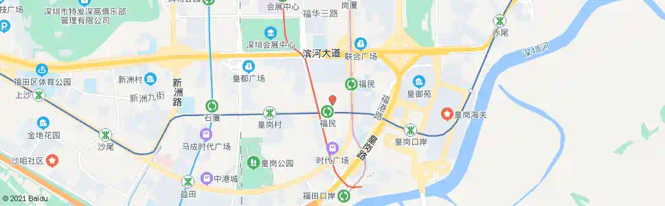深圳福民社区_公交站地图_深圳公交_妙搜公交查询2025