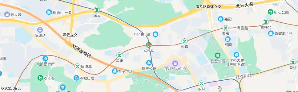 深圳安托山_公交站地图_深圳公交_妙搜公交查询2025