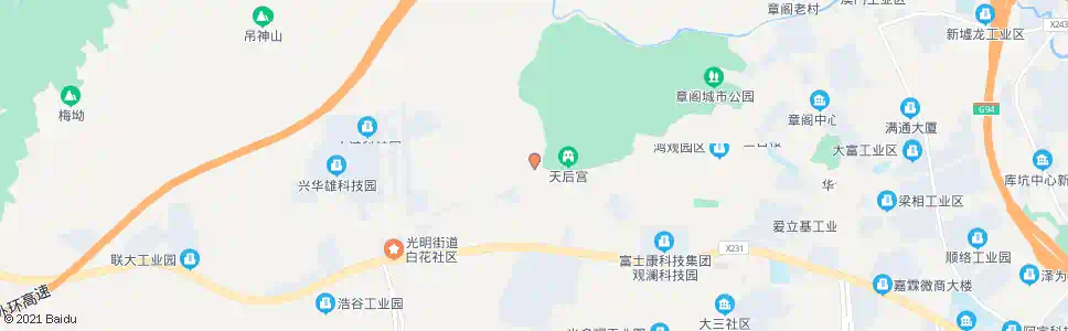 深圳白花洞_公交站地图_深圳公交_妙搜公交查询2025