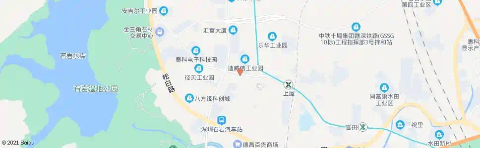 深圳上排村口_公交站地图_深圳公交_妙搜公交查询2025