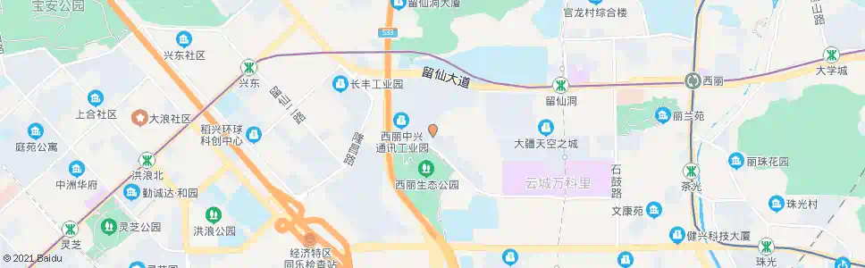 深圳中兴工业园一号岗_公交站地图_深圳公交_妙搜公交查询2025