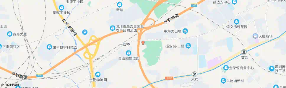 深圳六约新村_公交站地图_深圳公交_妙搜公交查询2025