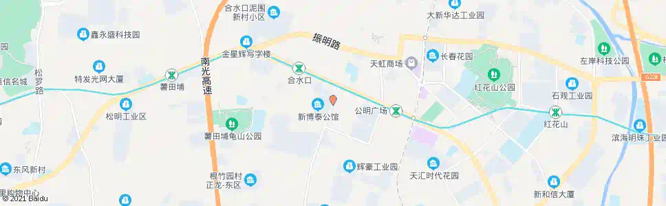 深圳富利松白路口_公交站地图_深圳公交_妙搜公交查询2025