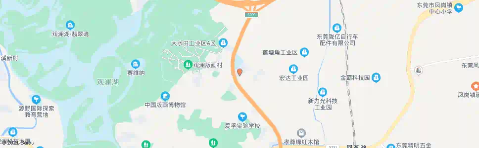 深圳大水田工业区_公交站地图_深圳公交_妙搜公交查询2025