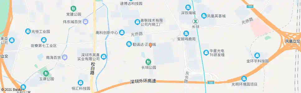 深圳长圳工业园_公交站地图_深圳公交_妙搜公交查询2025