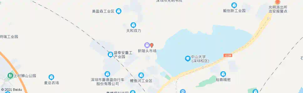 深圳新陂头市场_公交站地图_深圳公交_妙搜公交查询2025
